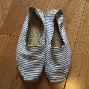 Blue/White Stripe Soludos Loafers